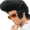 Peruka "King of Rock'n'roll" w kolorze czarnym