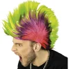 Peruka "Punk" w kolorze różowo-zielonym
