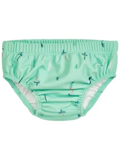 Pieluszka kąpielowa "Surfboard Palms" w kolorze zielonym