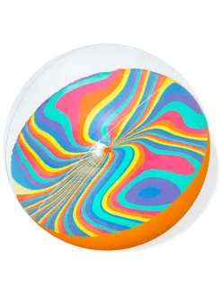 Piłka wodna "Tie-Dye" w kolorze pomarańczowym ze wzorem - Ø 46 cm