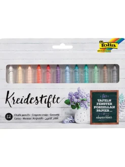 Pisaki kredowe (12 szt.) w różnych kolorach
