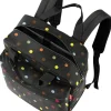Plecak "Allday M" w kolorze czarnym ze wzorem - 30 x 39 x 13 cm