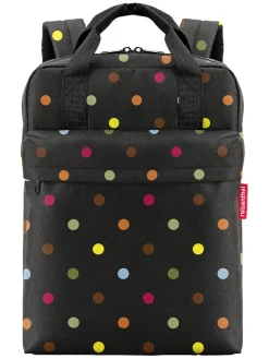 Plecak "Allday M" w kolorze czarnym ze wzorem - 30 x 39 x 13 cm