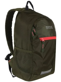 Plecak "Jaxon III" w kolorze khaki - 22 x 35 x 14 cm