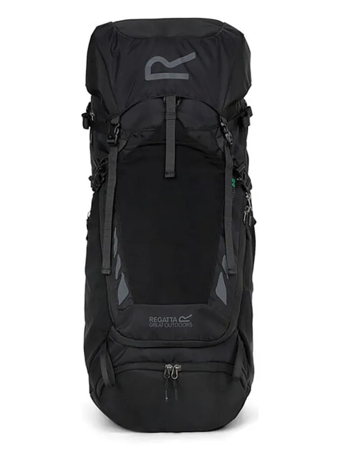 Plecak outdoor "Blackfell IV" w kolorze czarnym - 65 l