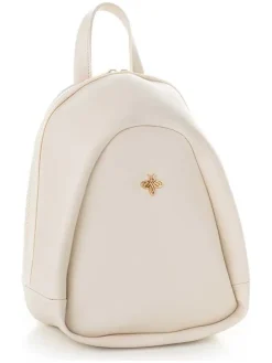 Plecak w kolorze kremowym - 23 x 27 x 11 cm