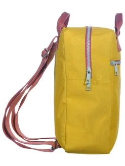 Plecak w kolorze musztardowym - 24 x 32 x 12 cm