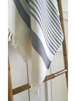 Pled "Boho Living" w kolorze antracytowo-białym