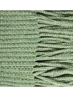 Pled "Chenille" w kolorze jasnozielonym - 170 x 130 cm
