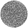Podkładka stołowa "Alma" w kolorze czarnym - Ø 35 cm