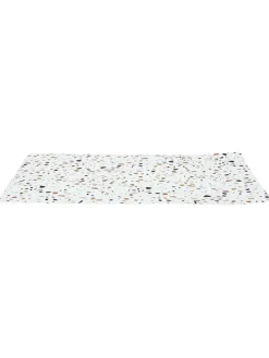 Podkładki stołowe (4 szt.) w kolorze białym ze wzorem - 40 x 30 cm