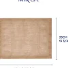 Podkładki stołowe (2 szt.) w kolorze beżowym z juty - 45 x 35 cm