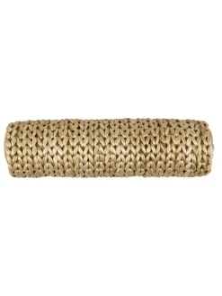Poduszka w kolorze jasnobrązowym z juty - szer. 62 x Ø 16 cm