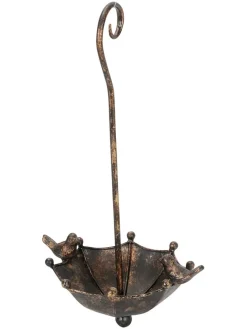 Poidełko "Umbrella" w kolorze brązowym dla ptaków - 24 x 42,5 x 18 cm