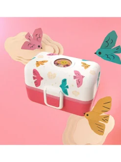 Pojemnik "Birds" w kolorze różowym ze wzorem na lunch - 800 ml