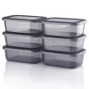 Pojemniki (12 szt.) w kolorze antracytowym - 250 ml