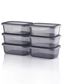 Pojemniki (12 szt.) w kolorze antracytowym - 250 ml