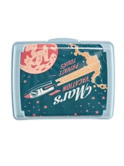 Pojemniki (2 szt.) w kolorze błękitno-turkusowym na lunch - 500 ml