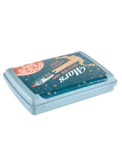 Pojemniki (2 szt.) w kolorze błękitno-turkusowym na lunch - 500 ml