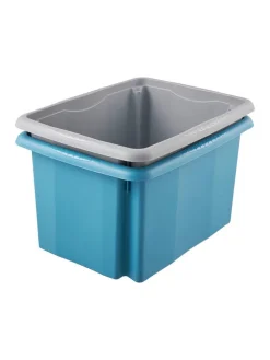 Pojemniki (2 szt.) w kolorze błękitnym - 15 l