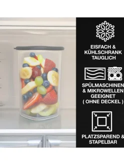 Pojemniki (12 szt.) w kolorze szarym