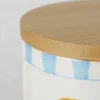 Pojemniki (2 szt.) ze wzorem na dżem - wys. 8,5 x Ø 9 cm