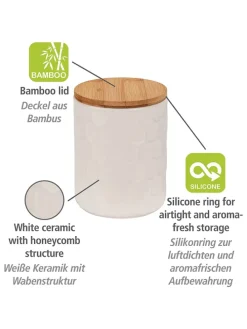 Pojemnik "Maya" w kolorze kremowym - 400 ml
