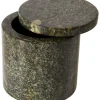 Pojemnik "Vita" w kolorze ciemnozielonym - wys. 10 x Ø 10 cm