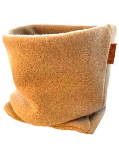 Polarowy szal-koło "Camel" w kolorze pomarańczowym - 50 x 24 cm