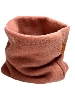 Polarowy szal-koło w kolorze brązowym - 50 x 24 cm