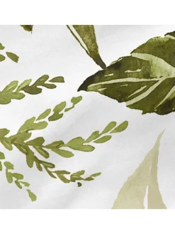 Poszewka "Herbal" w kolorze biało-zielonym na poduszkę