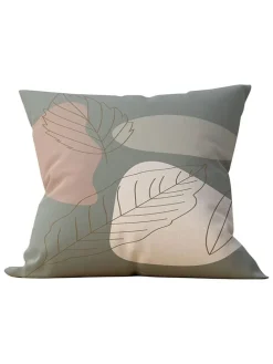 Poszewka w kolorze szaro-beżowo-kremowym na poduszkę - 43 x 43 cm