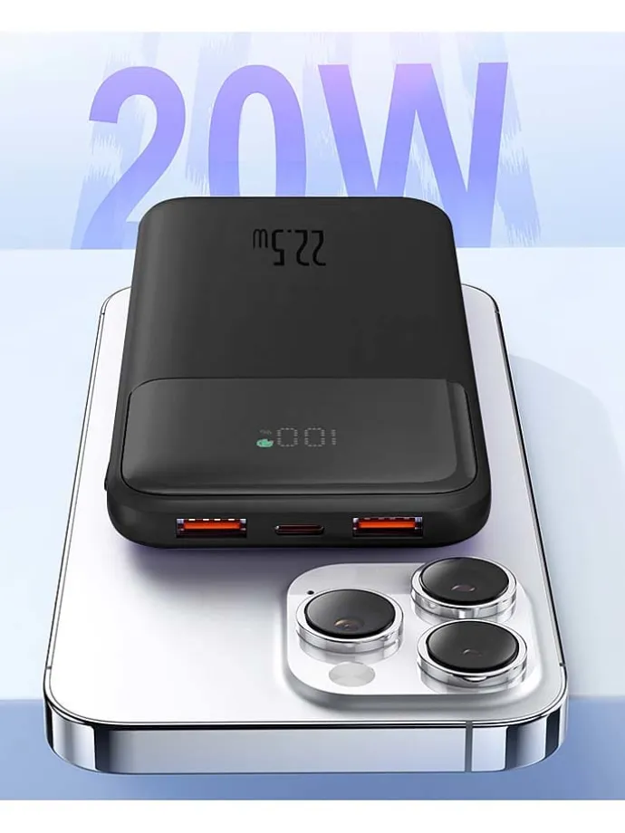 Powerbank w kolorze czarnym - 10000 mAh