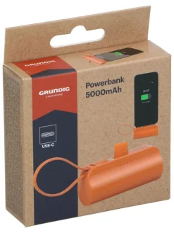 Powerbank w kolorze pomarańczowym - 5000 mAh