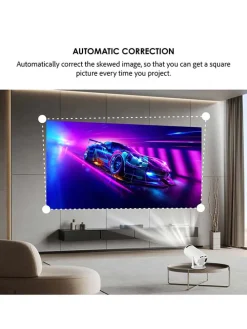 Projektor 4K w kolorze białym