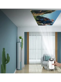 Projektor 4K w kolorze białym