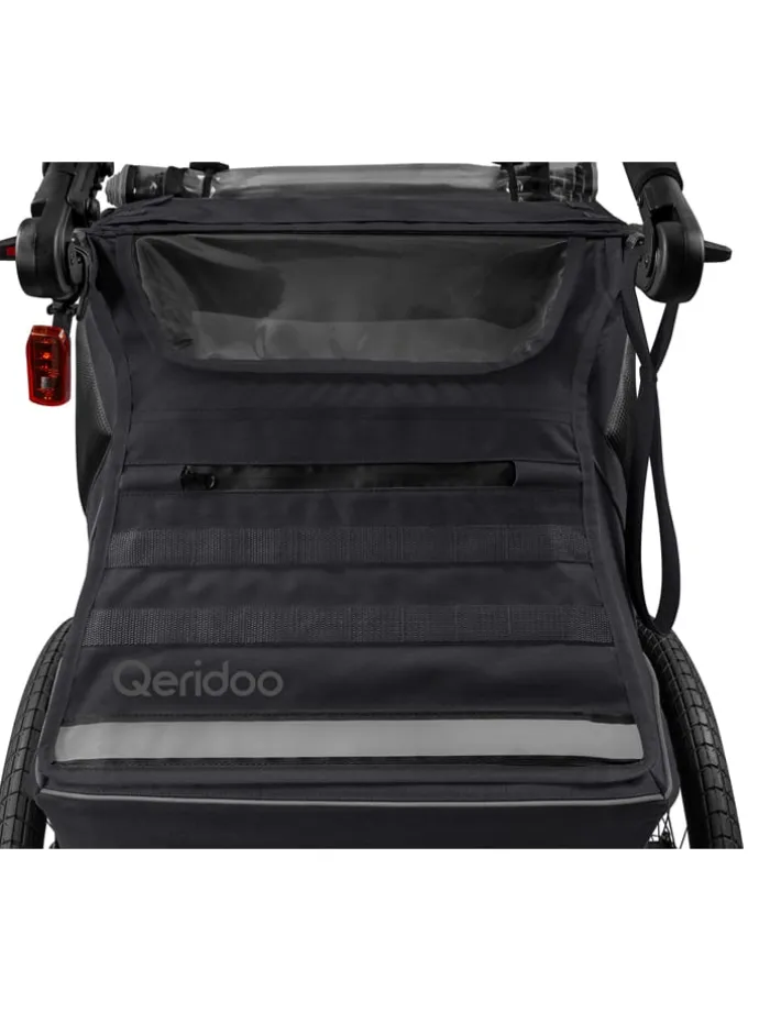 Przyczepka rowerowa 3w1 "Kidgoo 1 Phantom Grey" w kolorze antracytowym