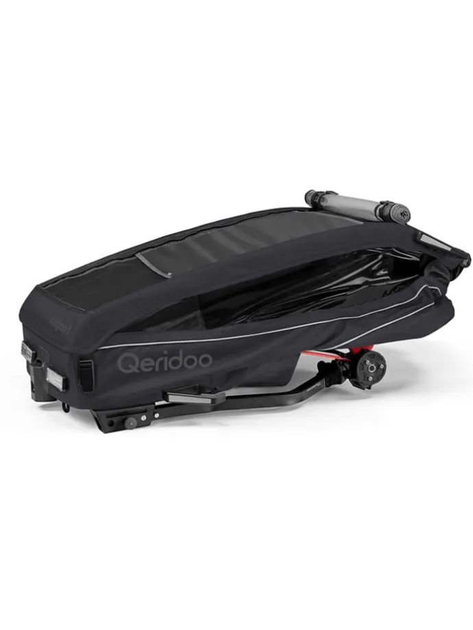 Przyczepka rowerowa 3w1 "Kidgoo 1 Phantom Grey" w kolorze antracytowym