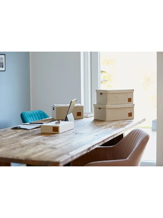 Pudełka (5 szt.) w kolorze kremowym
