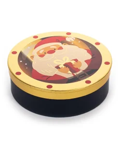 Pudełko prezentowe w kolorze złoto-czerwonym - Ø 24,9 cm