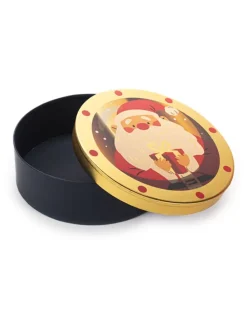 Pudełko prezentowe w kolorze złoto-czerwonym - Ø 24,9 cm