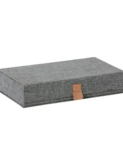 Pudełko w kolorze antracytowym na okulary - 30 x 6 x 17 cm