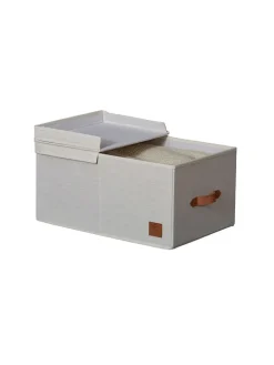 Pudełko w kolorze kremowym - 50 x 33 x 24 cm