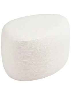 Puf "Hilo" w kolorze białym - 55 x 40 x 39 cm