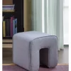 Puf "Sculpture" w kolorze szarym - 45 x 47 x 45 cm