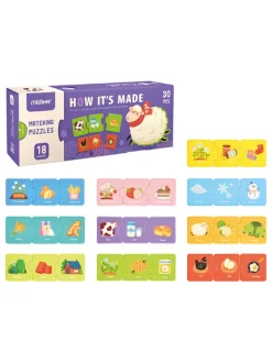 Puzzle edukacyjne "Matching puzzles - How it's made" - 18 m+