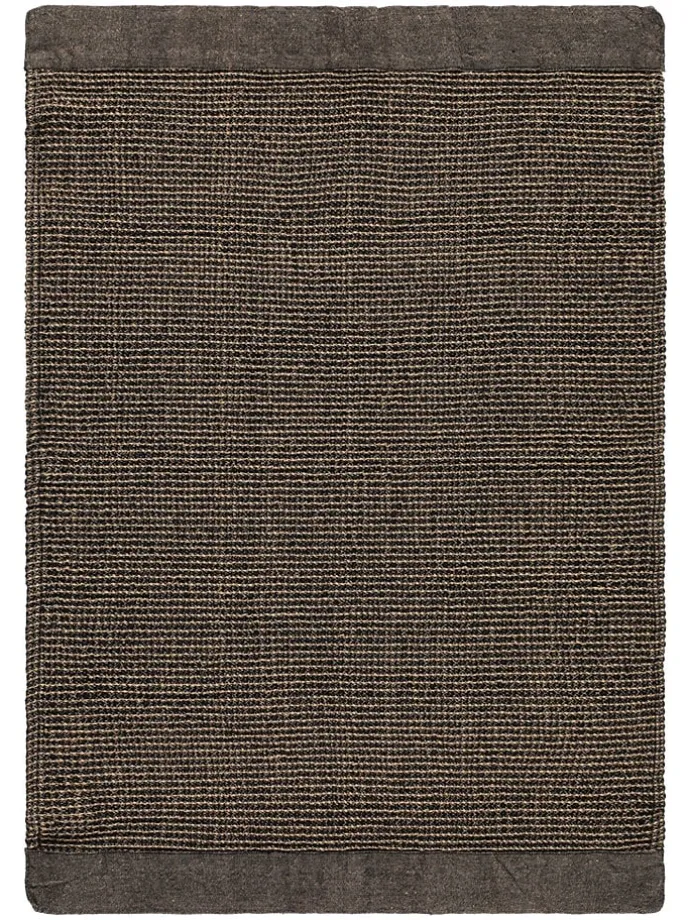 Ręcznik "Kenno" w kolorze czarno-beżowym do rąk - 70 x 50 cm