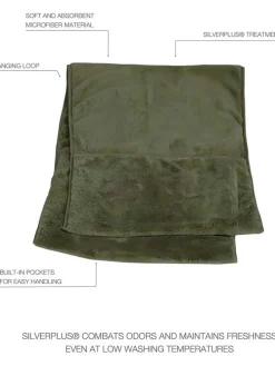 Ręcznik kąpielowy w kolorze khaki dla psa