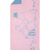 Ręcznik prysznicowy w kolorze jasnoróżowo-błękitnym - 140 x 70 cm