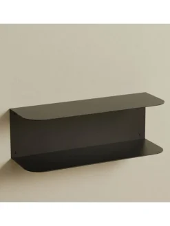 Regał ścienny w kolorze czarnym - 35 x 12 x 12 cm